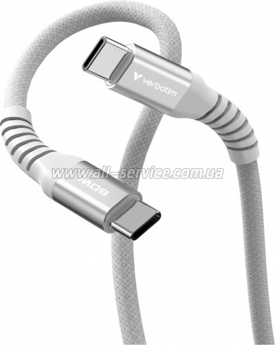 ���� ������ USB-C to USB-C 1.2m Magnetic 60W gray Verbatim (31850)