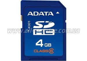   ADATA 4GB SDHC class 6 (ASDH4GCL6-R)
