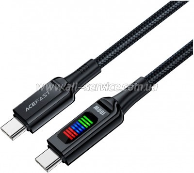 ���� ������ USB-C to USB-C 1.2m 100W with display C7-03 Acefast (6974316282778)
