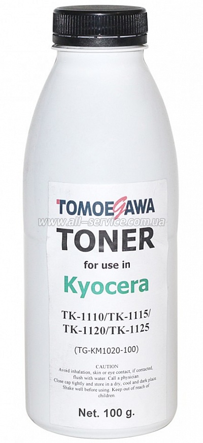 Тонер Tomoegawa KYOCERA FS-1020/ FS-1040/ FS-1125/ FS-1320 TK-1110/ TK-1115/ TK-1120/ TK-1125 бутль 100гр (TG-KM1020-100) Тонер Tomoegawa KYOCERA FS-1020/ FS-1040/ FS-1125/ FS-1320 TK-1110/ TK-1115/ TK-1120/ TK-1125 бутль 100гр (TG-KM1020-100)