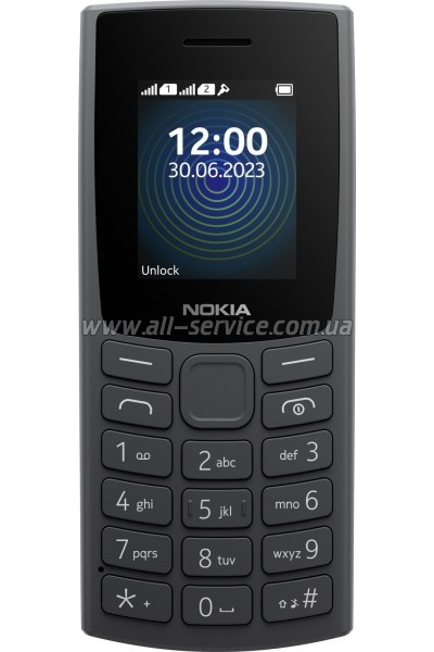   Nokia 110 DS 2023 Charcoal (1GF019FPA2C01)