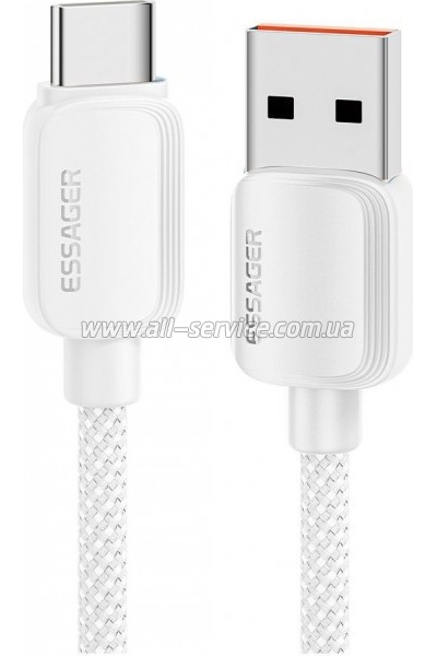 ���� ������ USB 2.0 AM to USB-C 2.0m 100W white Essager (EXC7A-WLA02-P)