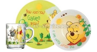 Детский набор Luminarc WINNIE GARDEN (H6435) Детский набор Luminarc WINNIE GARDEN (H6435)