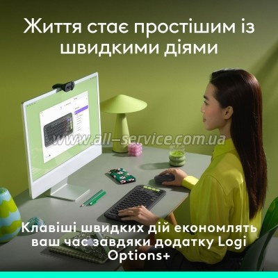  Logitech POP Icon Keys Bluetooth UA Graphite (920-013157)