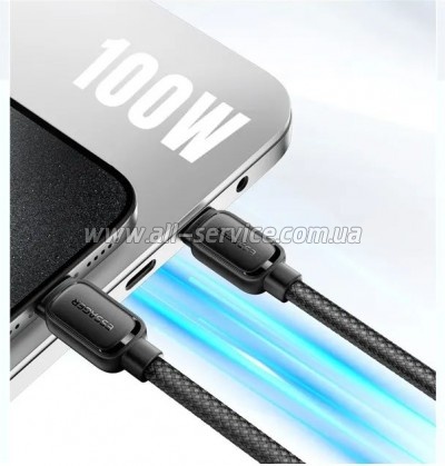 ���� ������ USB-C to USB-C 1.0m 100W black Essager (EXCTT1-TD01-P)