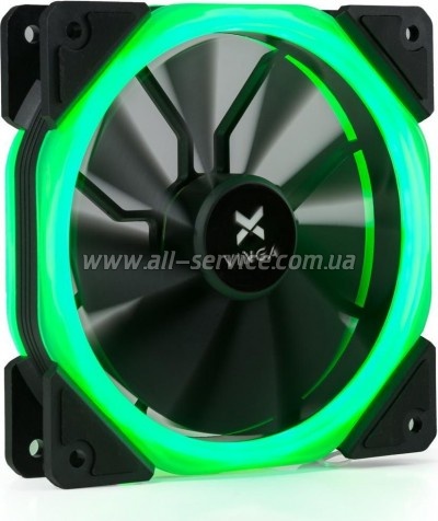 Кулер для корпуса Vinga LED fan-02 green Кулер для корпуса Vinga LED fan-02 green