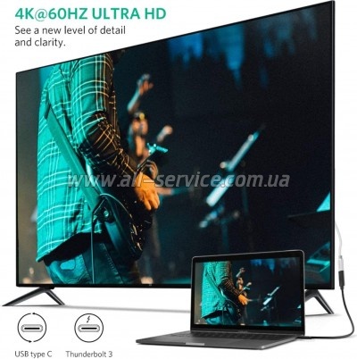 ���� ������ USB-C to USB-C 1.0m USB 3.1Gen2 100W US353 Black Ugreen (10387)