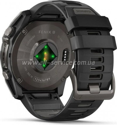 - Garmin fenix 8 51mm,AMOLED,Saph,CrbnGryTi/Blk,Blk/PebbleGryBnd (010-02905-21)