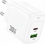 Зарядний пристрій HOCO CS55A 1xUSB-C PD30W + 1xUSB QC3.0 white (6942007631549) Зарядний пристрій HOCO CS55A 1xUSB-C PD30W + 1xUSB QC3.0 white (6942007631549)