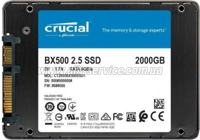  SSD 2.5" 2TB Micron (CT2000BX500SSD1)