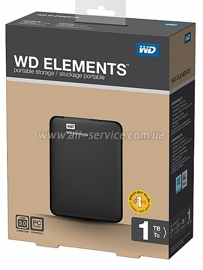 1TB WD Elements Portable (WDBUZG0010BBK-WESN)