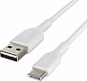 ���� ������ USB 2.0 AM to USB-C 1.0m PVC white Belkin (CAB001BT1MWH)