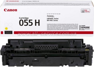  Canon 055H Canon i-sensys MF742Cdw/ MF744Cdw/ MF746Cx/ LBP663Cdw/ LBP664Cx Yellow (3017C002)