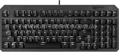 ���������� ASUS TUF Gaming K3 Gen II Opti-Mech RGB Red Switches USB UA Black (90MP0390-BKMA00)