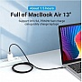 Дата кабель USB-C to USB-C 2.0m aluminum gray Vention (TADHH) Дата кабель USB-C to USB-C 2.0m aluminum gray Vention (TADHH)