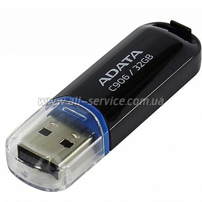  ADATA 32GB C906 Black USB 2.0 (AC906-32G-RBK)