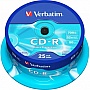  Verbatim CD-R 700 MB/80 min 52x Cake Box 25 (43432)