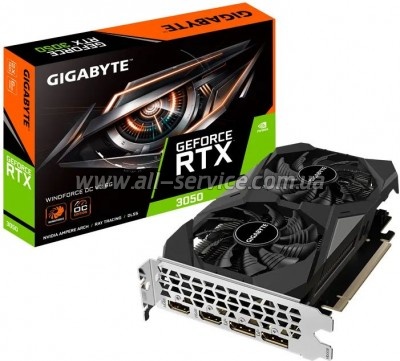  GIGABYTE GeForce RTX3050 6Gb WINDFORCE OC V2 (GV-N3050WF2OCV2-6GD)
