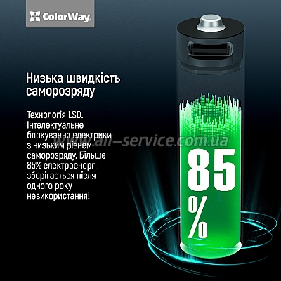  ColorWay AA USB- 2220 mAh 1.5V Li-Polymer (CW-UBAA-10)