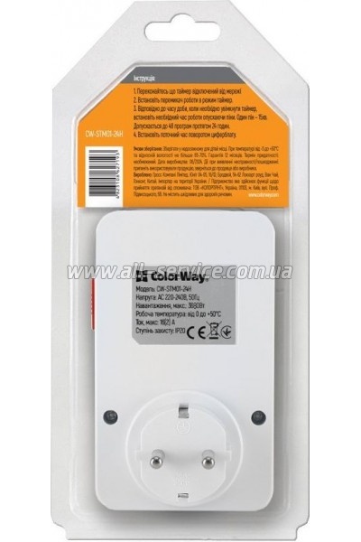 ������-������� ColorWay 16A 3680W 24H (CW-STM01-24H)