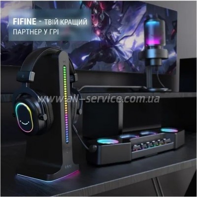 �������� Fifine H6 RGB 7.1 Black (H6)