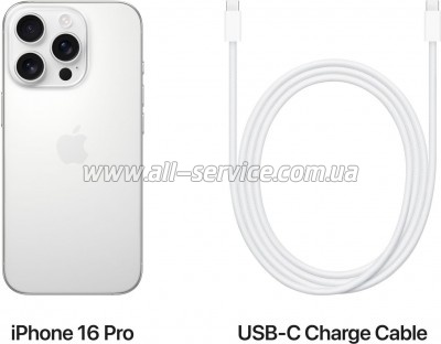  Apple iPhone 16 Pro 256GB White Titanium (MYNJ3)