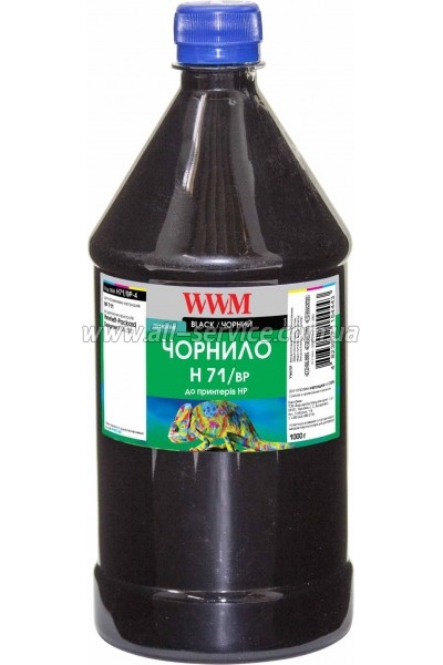 Чернила WWM для HP №711 1000г Black Пигментные (H71/BP-4) Чернила WWM для HP №711 1000г Black Пигментные (H71/BP-4)