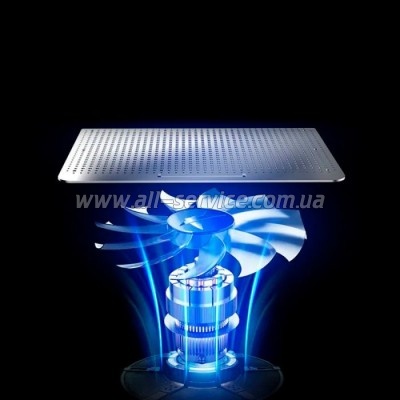    IceCoorel 10-15.6", 1*180mm 580 RPM, 2*USB, 350x225x26mm, Silver (A18)