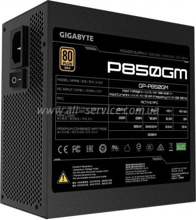   GIGABYTE 850W (GP-P850GM)