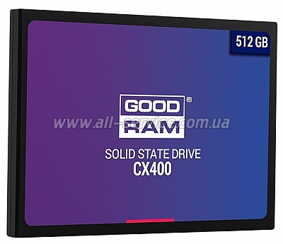 SSD  GOODRAM CX400 512GB SATAIII 3D TLC (SSDPR-CX400-512)