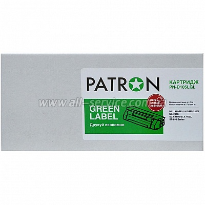 Patron Green Label Samsung ML-1910/ MLT-D105L (PN-D105LGL)