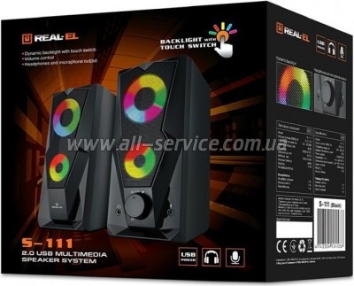   REAL-EL S-111 USB Black