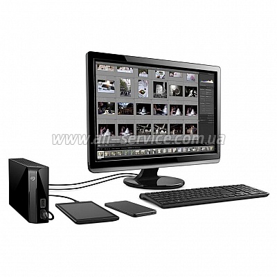  10TB SEAGATE Backup Plus Hub USB 3.0 Black (STEL10000400)