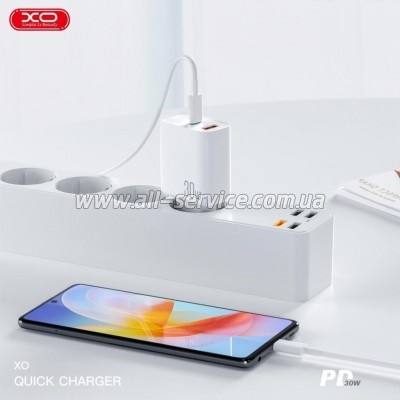 �������� ������� XO 1xUSB-C PD 30W + 1xUSB QC3.0 (XO-QC16)