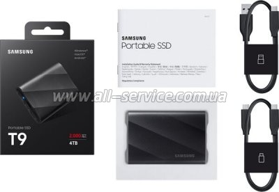  SSD USB 3.2 4TB T9 Samsung (MU-PG4T0B/EU)