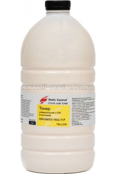 Тонер SCC Okidata 3 Glossy бутль 1000г yellow (OKIUNIV3-1KG-Y-P) Тонер SCC Okidata 3 Glossy бутль 1000г yellow (OKIUNIV3-1KG-Y-P)