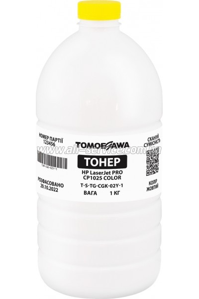 ����� Tomoegawa HP LaserJet Pro CP1025 color ����� 1�� Yellow (TSM-CGK-02Y-1)