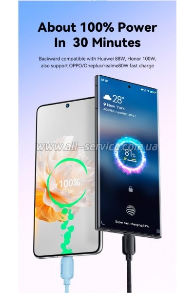 ���� ������ USB 2.0 AM to USB-C 2.0m 100W white Essager (EXC7A-WLA02-P)