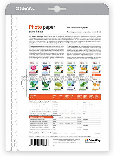 ���������� ColorWay matte 10x15 190�/�, 100� (PM1901004R)