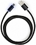   USB 2.0 AM to Type-C 1m LED black Vinga (VCPDCTCLED1BK)