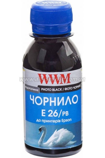 Чернила WWM для Epson Expression Premium XP-600 / XP-605 / XP-700 100г Photo Black Водорастворимые (E26/PB-2) Чернила WWM для Epson Expression Premium XP-600 / XP-605 / XP-700 100г Photo Black Водорастворимые (E26/PB-2)