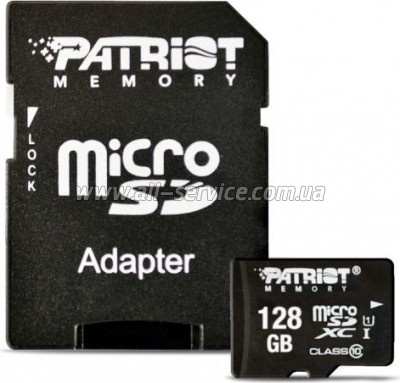   Patriot 128GB microSDXC C10 UHS-I LX + SD  (PSF128GMCSDXC10)