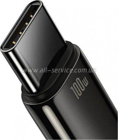 ���� ������ USB 2.0 AM to USB-C 2.0m 100W black Baseus (CAWJ000101)