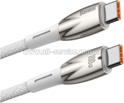 ���� ������ USB-C to USB-C 1.0m 100W white Baseus (CADH000702)