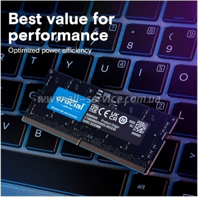     SoDIMM DDR5 32GB 5600 MHz Micron (CT32G56C46S5T)