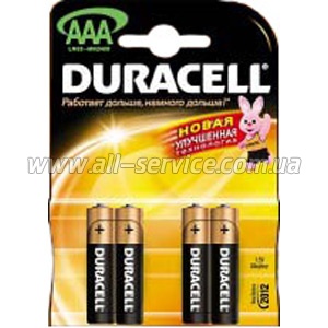 Батарейка DURACELL LR03 (AAA) MN2400 (цена за упаковку) (81331145) Батарейка DURACELL LR03 (AAA) MN2400 (цена за упаковку) (81331145)