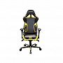 Игровое кресло DXRACER RACING (OH/RV131/NY) чёрное/желтые вставки