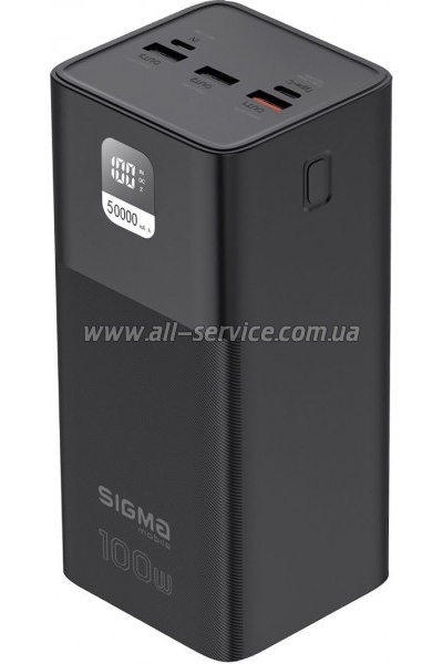 ������� ������������� Sigma X-power SI50A6QLX 50000mAh PD 100W black (4827798741313)