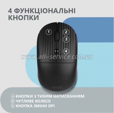  2E MF218 Silent Wireless/Bluetooth Black (2E-MF218WBK)