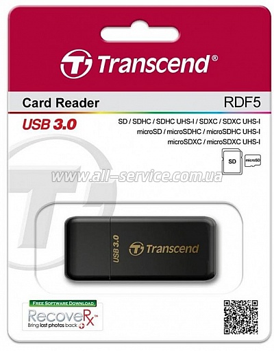  Transcend USB 3.0 Black TS-RDF5K